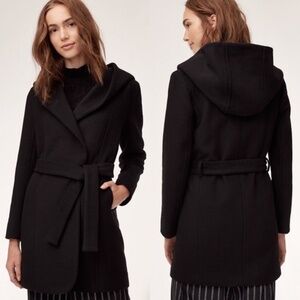 Aritzia Wilfred Brenna Wool/Cashmere blend Coat, small, black